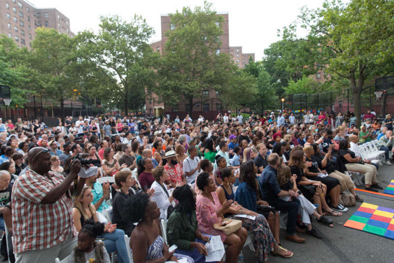 Crowd In Howard Playground Brownsville Ny At Antigone In Ferguson