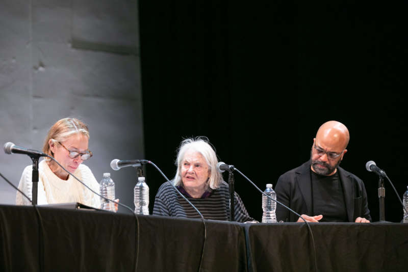 Elizabeth Marvel, Lois Smith, and Jeffrey Wright reading scenes from The Trojan Women by Euripides.