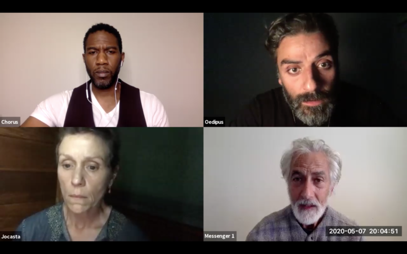 Public Advocate Jumaane Williams Oscar Isaac Frances Mc Dormand and David Strathairn The Oedipus Project 5 7 20